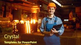  Presentation with furnace - Theme featuring master-at-furnace-with-liquid background and a tawny brown colored foreground