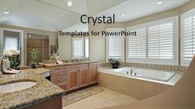  Presentation with counters - Presentation theme having master bath in luxury home with granite counters background and a light gray colored foreground