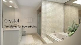  Presentation with tub - Slide set enhanced with master bath with step up tub background and a mint green colored foreground