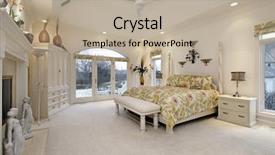  Presentation with luxury - Colorful slide set enhanced with master bedroom in luxury home backdrop and a mint green colored foreground