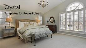 Presentation with luxury - Theme featuring master bedroom in luxury home background and a light gray colored foreground