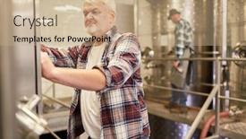  Presentation with controls - Beautiful slide deck featuring master-brewer-or-winemaker-controls backdrop and a coral colored foreground