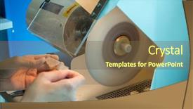  Presentation with jewelry crafts - Presentation design featuring master crafts amber for making background and a tawny brown colored foreground