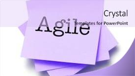  Presentation with note - Theme having master data - agile written on a note background and a light blue colored foreground