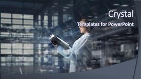  Presentation with science - PPT layouts with master degree - she is mastering the science background and a tawny brown colored foreground