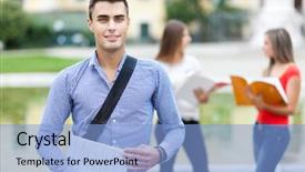  Presentation with students - Amazing slides having back view of businessman looking at wall with drawn gear mechanism backdrop and a light gray colored foreground