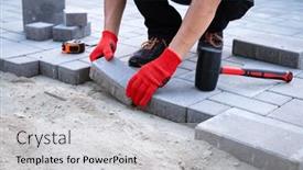  Presentation with lays - Colorful PPT layouts enhanced with master-in-yellow-gloves-lays backdrop and a light gray colored foreground