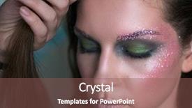  Presentation with hair dressing - Colorful slide set enhanced with hair dressing salon - master of hairstyles does backdrop and a violet colored foreground