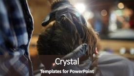  Presentation with scalp - PPT theme enhanced with master of salon doing scalp background and a tawny brown colored foreground