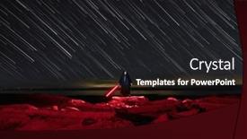  Presentation with trail - Presentation having master-of-the-star-trail background and a dark gray colored foreground