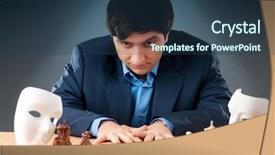  Presentation with concert master - PPT theme featuring master vugar gashimov world rank background and a ocean colored foreground