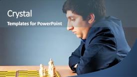  Presentation with music master tape - Audience pleasing PPT theme consisting of master vugar gashimov world rank backdrop and a ocean colored foreground