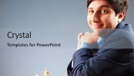  Presentation with music master - Amazing slide deck having master vugar gashimov world rank backdrop and a light blue colored foreground