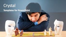  Presentation with world - Presentation theme enhanced with master vugar gashimov world rank background and a teal colored foreground