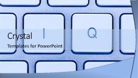  Presentation with intelligence - Slide set featuring mastermind - letters iq as a symbol background and a light blue colored foreground