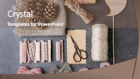  Presentation with art craft - Cool new theme with mastery - art and craft materials set backdrop and a violet colored foreground