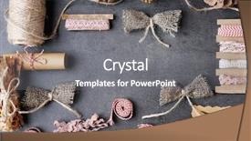  Presentation with art craft - Amazing slides having mastery - art and craft materials set backdrop and a gray colored foreground