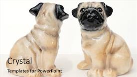  Presentation with free dog - Slide deck enhanced with mastery - french bulldog ceramic figurine dog background and a lemonade colored foreground