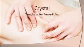  Presentation with medical procedure - PPT layouts consisting of mastery - manual medical relaxation procedure massage background and a  colored foreground