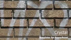  Presentation with cement - Audience pleasing theme consisting of mat-brick-wall-in-beige backdrop and a gray colored foreground