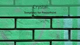  Presentation with wall paint - Slide deck having mat-brick-wall-paint background and a ocean colored foreground