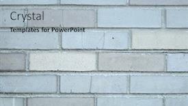  Presentation with paint white brick wall - Slide set enhanced with mat-brick-wall-paint background and a light blue colored foreground