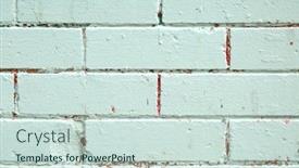  Presentation with paint pastel - Slide deck with mat-brick-wall-paint background and a soft green colored foreground