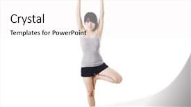  Presentation with food dimsum chinese in china - Theme having mat doing the tree pose background and a white colored foreground