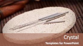  Presentation with oriental medicine - Beautiful slides featuring mat tcm traditional chinese medicine backdrop and a  colored foreground