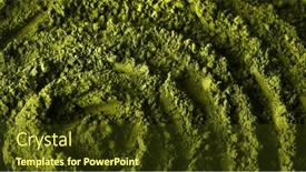  Presentation with matcha - Presentation theme featuring matcha-green-tea-powder-top background and a tawny brown colored foreground