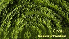  Presentation with matcha - PPT layouts enhanced with matcha-green-tea-powder-top background and a tawny brown colored foreground