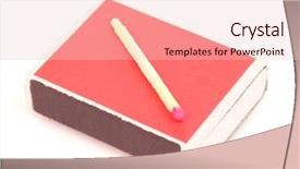  Presentation with white - Presentation design consisting of matches-isolated-on-white background and a lemonade colored foreground