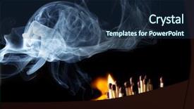  Presentation with blue fire - Presentation theme with dark blue orange - matches with the fire background and a ocean colored foreground