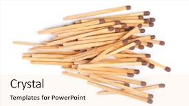  Presentation with bunch - Cool new PPT layouts with matchstick - bunch of matches isolated backdrop and a lemonade colored foreground