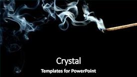  Presentation with smoke - Cool new slide set with matchstick - match with abstract smoke backdrop and a black colored foreground