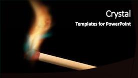  Presentation with black - Slide deck having matchstick ignition on black background background and a black colored foreground
