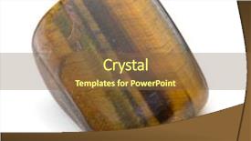  Presentation with eye tiger - Cool new presentation design with tiger's eye rock isolated backdrop and a tawny brown colored foreground