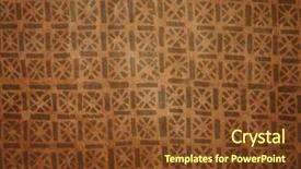  Presentation with african tribe - Slide deck having material african patterns background and a tawny brown colored foreground