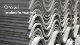  Presentation with asbestos industrial lung - PPT theme consisting of material construction - asbestos background and a gray colored foreground