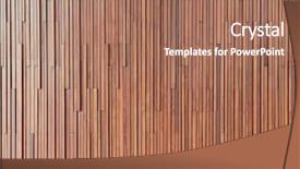  Presentation with wall - Slides having material construction - timber wall background background and a coral colored foreground