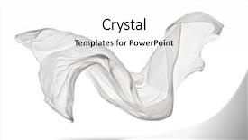  Presentation with material flow - Colorful presentation theme enhanced with material flow - piece of flying white cloth backdrop and a white colored foreground