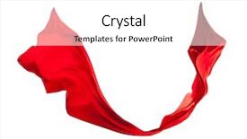  Presentation with satin - Theme with material flow - smooth elegant red satin cloth background and a white colored foreground