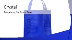  Presentation with reusable - Cool new theme with green nature earth icon - reusable shopping bags isolated backdrop and a white colored foreground