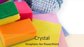  Presentation with wipe - Slide deck enhanced with material handling equipment - close up of wipe pads background and a yellow colored foreground