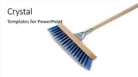  Presentation with white pigeon against the blue - Audience pleasing PPT theme consisting of material handling equipment - cropped image of broom backdrop and a white colored foreground