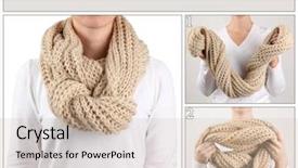  Presentation with tie dye colourful pattern - Cool new presentation design with material method - how to tie a scarf backdrop and a soft green colored foreground