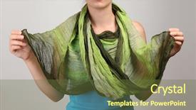  Presentation with arabian woman wearing hijab muslim - Colorful presentation enhanced with material method - woman wearing scarf close up backdrop and a  colored foreground