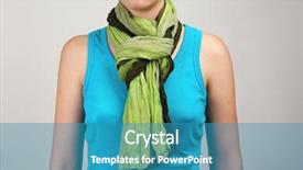  Presentation with close up garlic bulbs - Amazing PPT layouts having material method - woman wearing scarf close up backdrop and a teal colored foreground