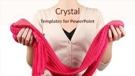  Presentation with close up of cereal granola - Presentation theme enhanced with material method - woman wearing scarf close up background and a lemonade colored foreground