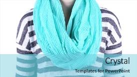  Presentation with cosmetic surgery close up - Beautiful slides featuring material method - woman wearing scarf close up backdrop and a light blue colored foreground